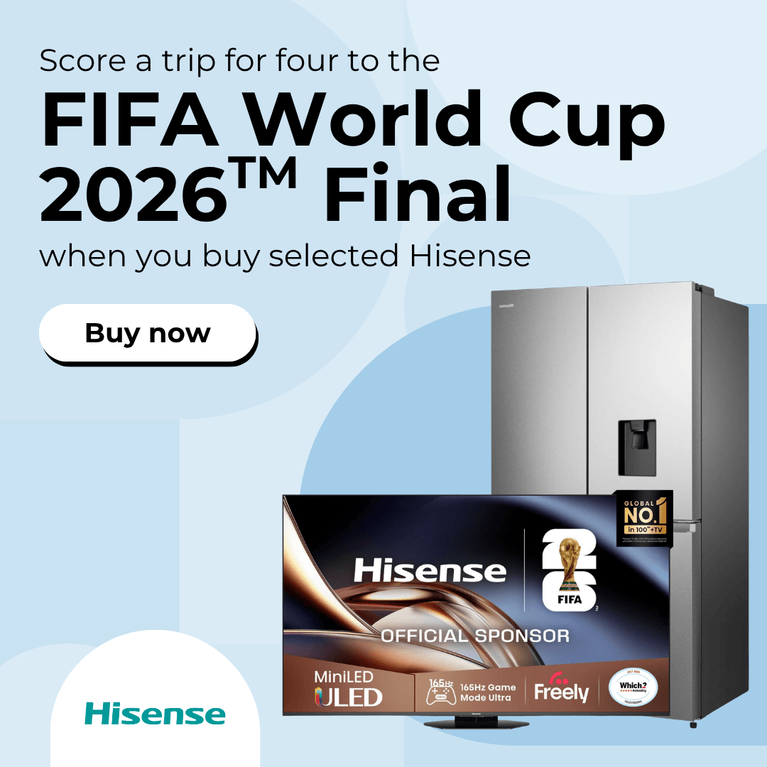 Score a trip to FIFA World Cup 2026 Final when you buy selected Hisense appliances